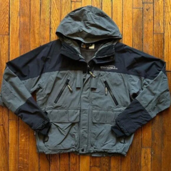 Bass Pro Shops Pro Qualifier‎ GORE-TEX Waterproof Hooded Parka Jacket Men Medium - Picture 1 of 8